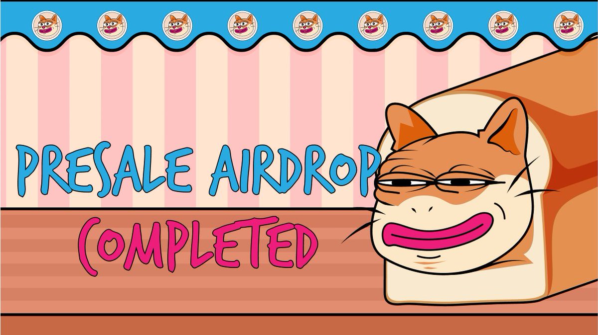 LoafToken's tweet photo. PRESALE AIRDROP COMPLETED

THE $LOAF IS RISING 🍞 https://t.co/8wo3IWDUGk