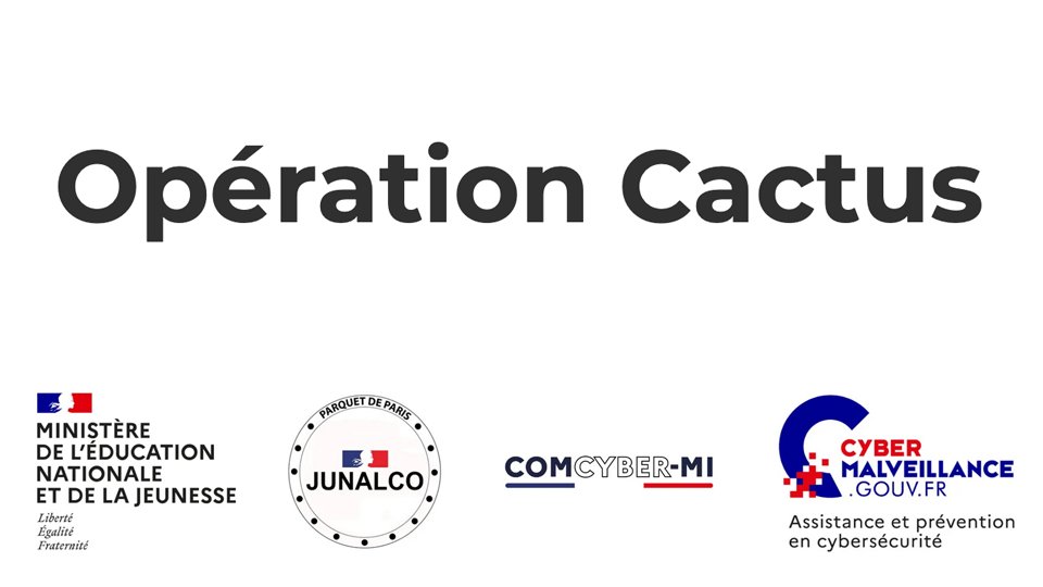 EMI_edu_num's tweet photo. #Cybersécurité #TousSecNum ENT | L'Opération Cactus @cybervictimes pour sensibiliser les collégiens au hameçonnage. Conseils sur les menaces et réflexes à adopter (fiches pratiques, articles)
🌵 https://t.co/dXgQ3anj55 https://t.co/p1nYKBbbtR
