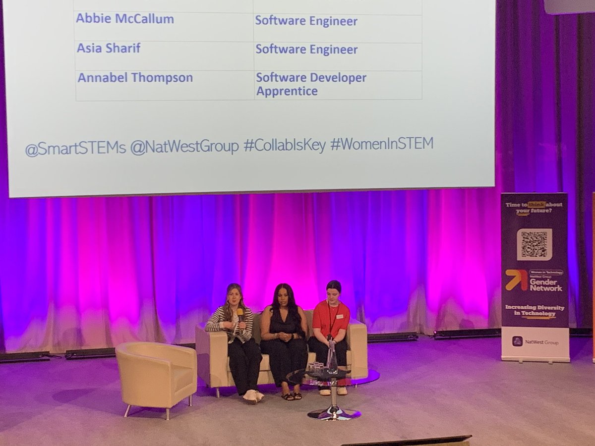 MargretAsgerdur's tweet photo. And we have kick off! Phenomenal Female Panel to start from @NatWestGroup ๐คฉ
#CollabIsKey #WomenInSTEM @SmartSTEMs https://t.co/CYeVY8tSd5