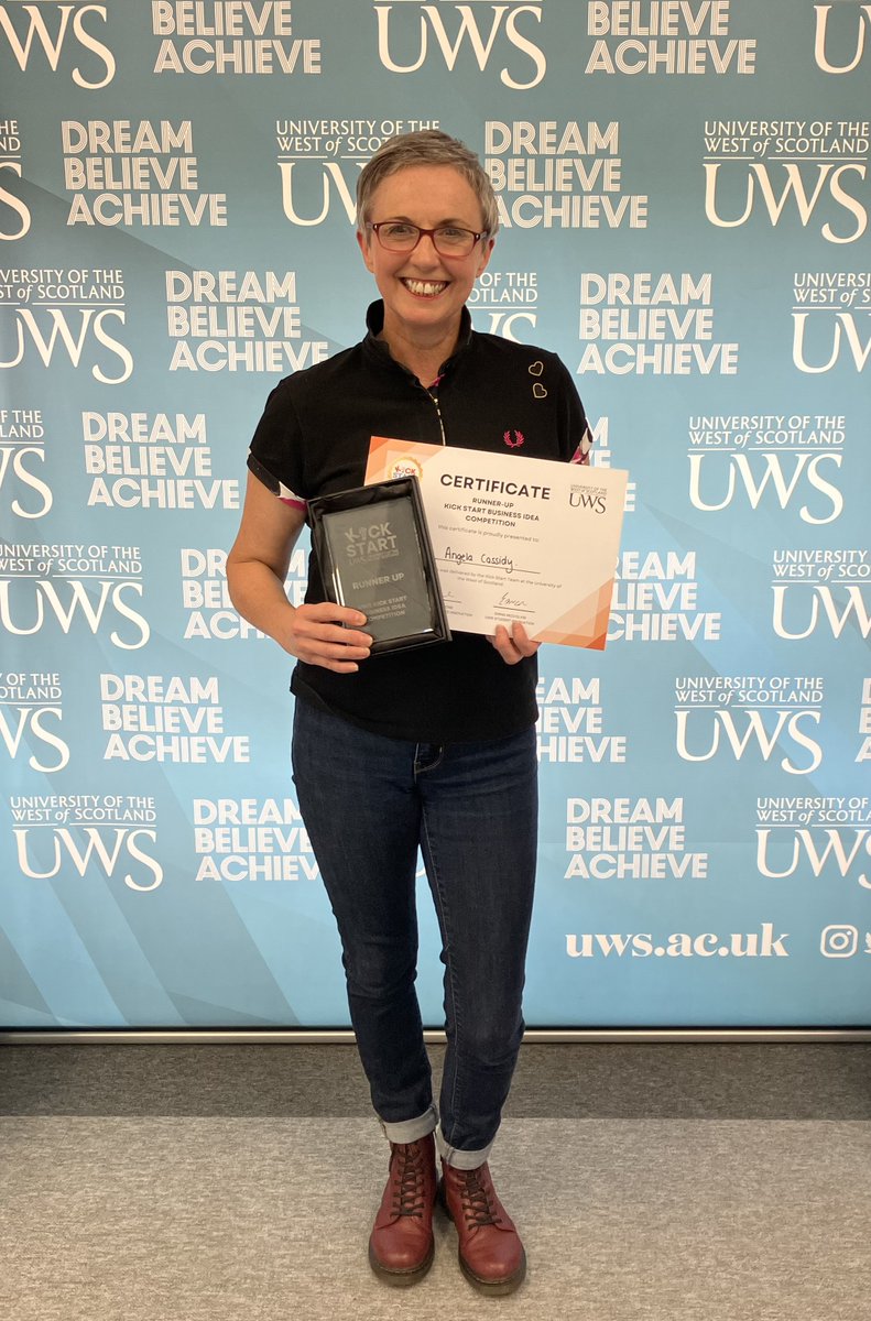 #KickStart2024 Delighted to have come runner up at UWS Kickstart Business Idea Competition. Once again met some lovely, creative and innovative people. @UniWestScotland