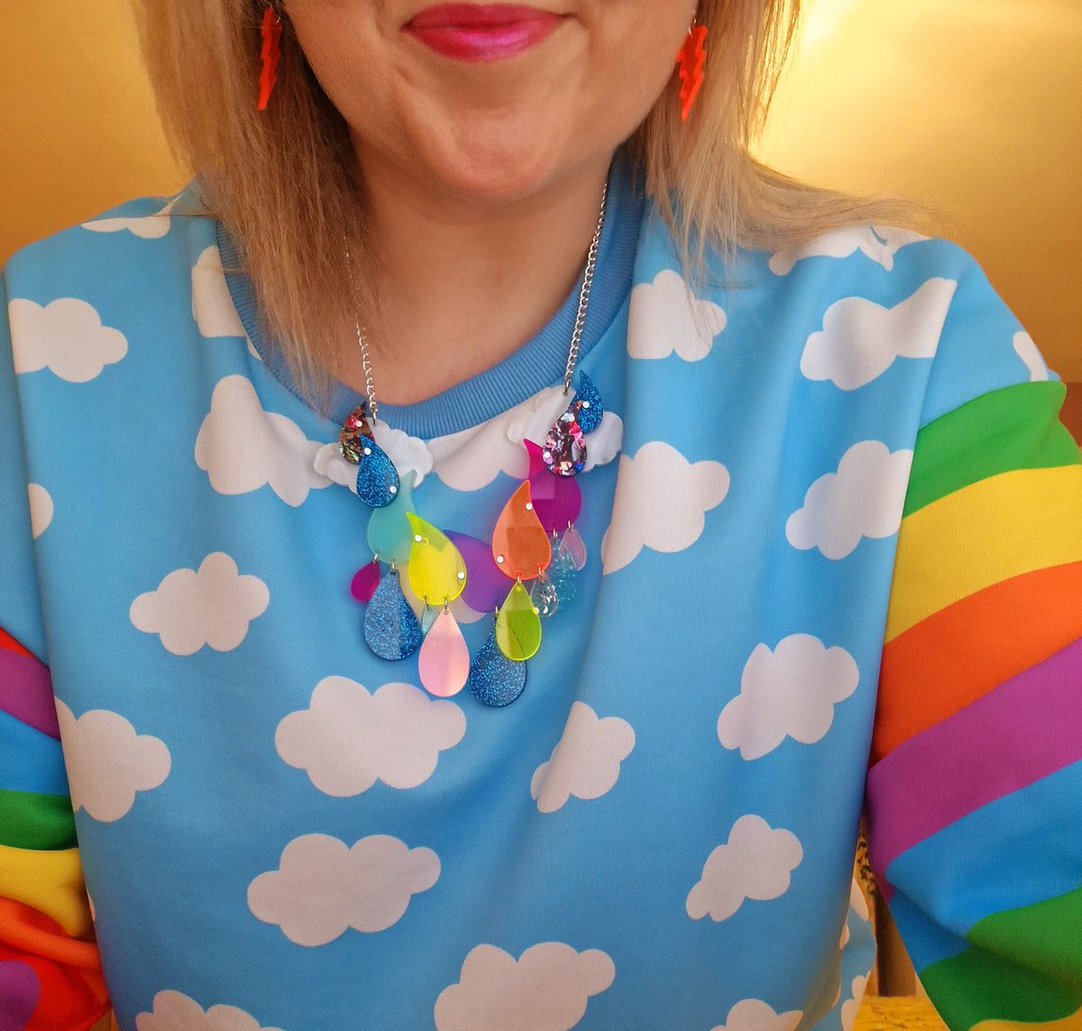 Today I've come as a weather map. ☀️🌧🌈⚡️🌦⛈️