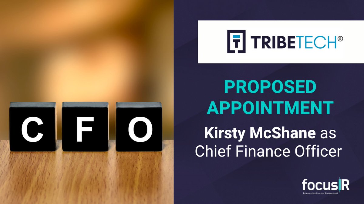 #TRYB is pleased to report that it intends to appoint Kirsty McShane as CFO. It is anticipated that she will commence her role in June 2024. @AllenbyCapital @TavistockTweets