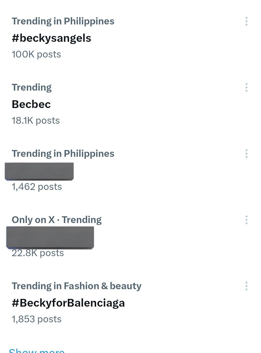 #beckysangels and #BeckyForBalenciahga are currently Trending in the Philippines ❤️ 

Becbec is trending too 👏🏻🫂

#balenciaga
#BalenciagaxBecky