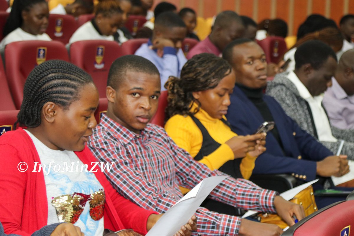 InfoMinZW's tweet photo. Today, Honourable Vice President, Col (Rtd) K. C. D. Mohadi was the guest of honour at the University of Zimbabwe's 2024 Africa Day Public Lecture in Harare. The title of the lecture was "Liberation Movements and African Unity: Why Resilience Matters for Sustained Transformative Possibilities." The public lecture was attended by senior Government officials, UZ Vice Chancellor and Pro Vice Chancellors and students. 
#CultureMonth
