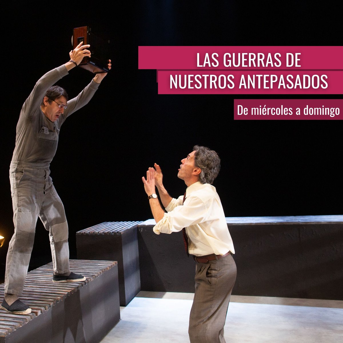 #LasGuerrasDeNuestrosAntepasados ha recibido una gran acogida en su primera semana tras su vuelta al #TeatroBellasArtes de Madrid 👏

Disfrútala hasta el 28 de julio 🗓️
⁣⁣⁣teatrobellasartes.es/obra-de-teatro…
⁣⁣