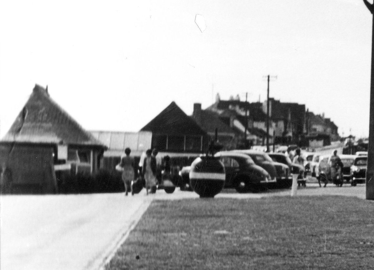 bexhillmuseum's tweet photo. Zooming in a bit we can see the sea mine used as a collection box for the Shipwrecked Fishermen and Mariners' Royal Benevolent Society, which was placed there in 1952. Cutting from @BexhillObs 16.2.1952.#SeaMine https://t.co/43fxzdpYOm