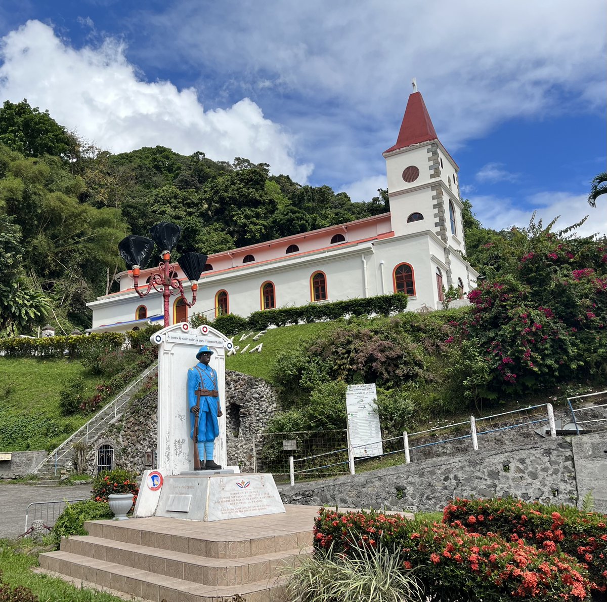 The Monument aux Morts in Fonds-Saint-Denis. Photo taken during a wonderful trip to Martinique last year.