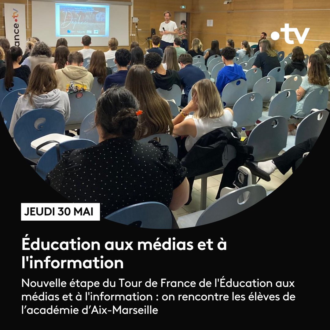 🎓 #EducMédiasInfo | Nouvelle journée à l’@AcAixMarseille aux côtés des élèves !

🗓️ Au programme : masterclasses et projections des documentaires “Malte, au nom de Daphné” et “La Fabrique du mensonge”.