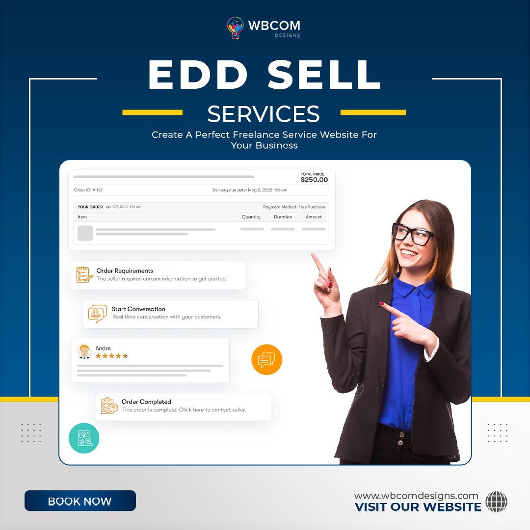 wbcomdesigns's tweet photo. 🎉 Ready to take your business to the next level? Now you can sell services as easily as products on your WordPress EDD Store! With the EDD Sell Services Add-on
Learn more: https://t.co/J74fwszlyN
#SellServices #WordPress #EDD 💼💻 https://t.co/6mp2bepRCd