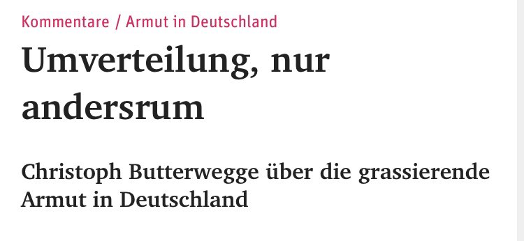 Es wird umverteilt: von den Arbeitenden zu Aktionär:innen - von unten nach oben. Für die 40% ohne Vermögen ist #Armut nur einen Schicksalsschlag entfernt. 

Zeit für #Rückverteilung. Damit auch die in Würde leben können, die den Reichtum erarbeiten. @ndaktuell #Ungleichheit