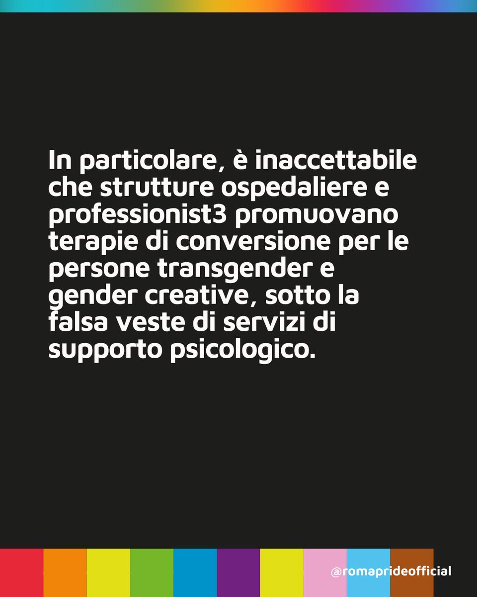 Roma_Pride's tweet photo. 🏳️‍🌈 Il 4° punto del nostro manifesto politico
Aspettando il 15 giugno pubblicheremo tutti i punti, li trovate già sul nostro sito al completo.🌈

🔗 Link sul sito https://t.co/EYFFwWJYyC https://t.co/P0od80UUZv