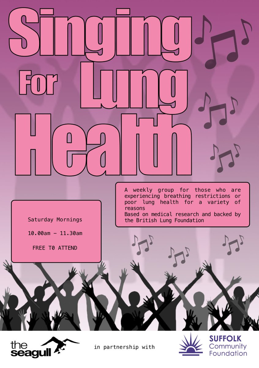 Every Saturday morning at 10am our specially trained facilitator leads a supportive group of like minded people in breathing and singing exercises, proven to improve lung function and wellbeing!🎼

To get involved, email - community@theseagull.co.uk