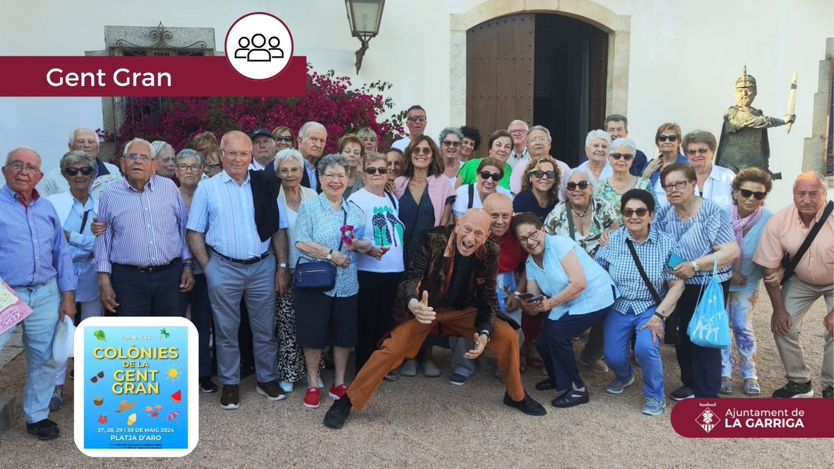 ✅60 persones de #laGarriga estan gaudint aquests dies de les Colònies de la Gent Gran organitzades per l'ajuntament.

🏖️A més de gaudir de la platja i de les instal·lacions de l'hotel a Platja d'Aro, han fet ball i una visita al Gran Museu de la Màgia amb espectacle