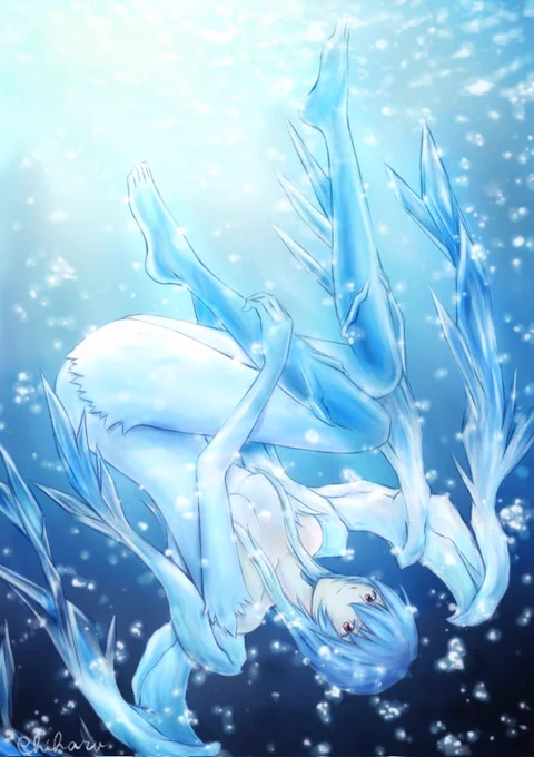 使徒の綾波さんを描いてみました I drew the Angel Rei ayanami. #エヴァンゲリオン #Evangelion