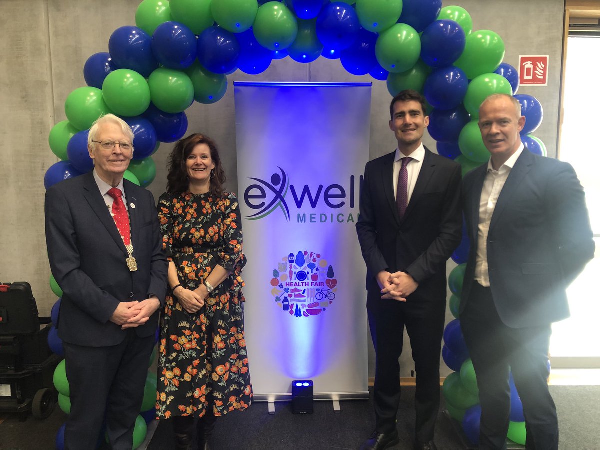 Delighted to support @exwell_medical health fair which once again is a huge success with such inspiring stories, opened by @jackfchambers #NovartisDublin @D9BMayo