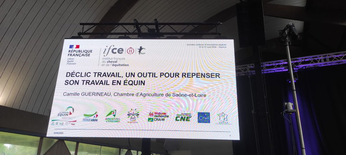 InstitutElevage's tweet image. 🔴 Direct | Journées Sciences et Innovations #Equines 🐎
Organisées par l'@IFCE_officiel
📅 Aujourd'hui &amp;amp; demain à Saumur
Le Réseau Equin participe et présente ce matin :
👉 Déclic Travail, un outil pour travailler autrement en équin
👉 Portail #INOSYS, le site de références 👍
