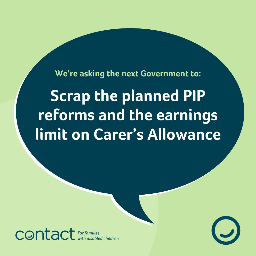 We’ve identified ten SUCCESSFUL steps for the next Government to make, that would have an immediate impact. Our first one is to scrap the planned PIP reforms and the earnings limit on Carer's Allowance. Read more here: ow.ly/GBeB50RY3er