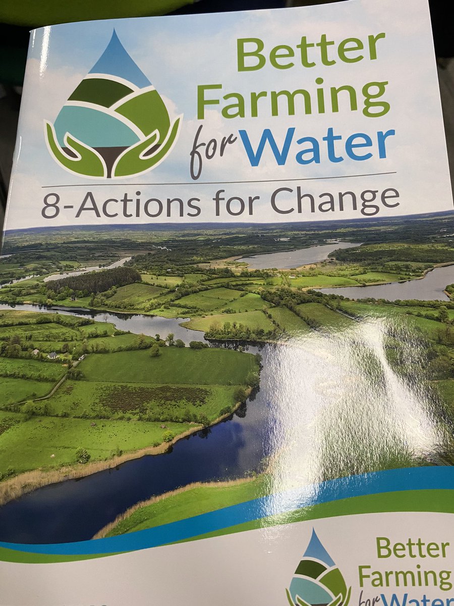 In @teagasc Ashtown this am for the launch of Better Farming for Water. A strong and clear action plan setting out how farmers can contribute to improving water quality over the remainder of the decade. #positiveaction