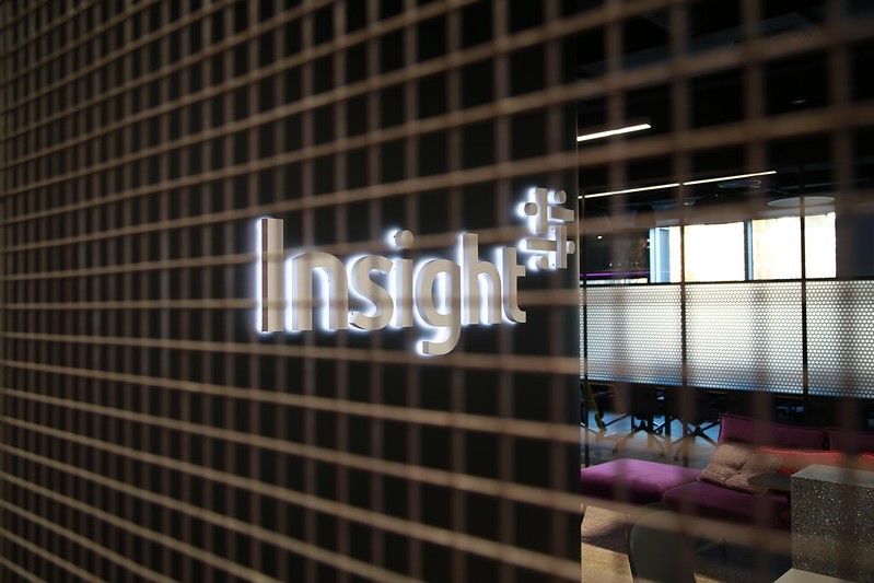 New reception and wayfinding signage for <a href="/Insight_UK/">Insight UK</a> #Sheffield #signage #signs #commercialinteriors #fitout #officefitout