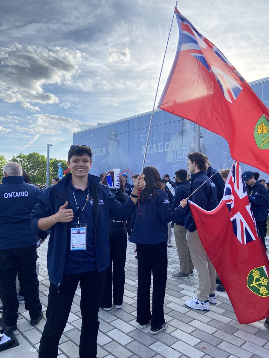 This is the way to go to represent #TeamON2024 at <a href="/Skills_Canada/">Skills Canada</a> 
5:30am ready for combat. 
<a href="/dsbn/">District School Board of Niagara</a> <a href="/GreaterFortErie/">GFESS</a>