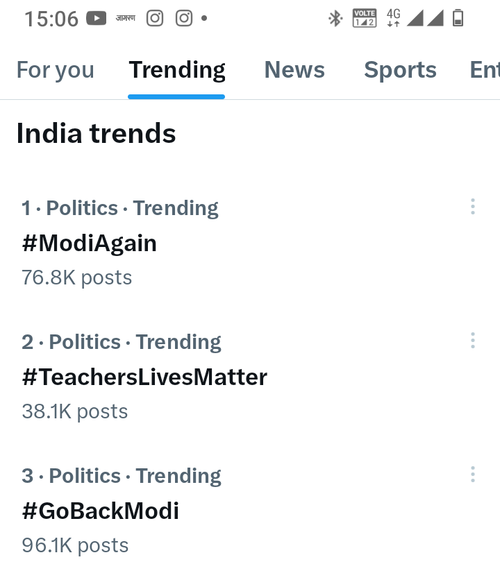इस ट्विटर ट्रेंड में शिक्षकों के हालात की असलियत दिख रही है। पक्ष और विपक्ष की लड़ाई में शिक्षकों की जान फंसी हुई है। सभी दल अपनी राजनीतिक रोटी सेक रहे हैं। शिक्षकों की जान की परवाह इनको बिल्कुल नहीं!
#TeachersLivesMatter