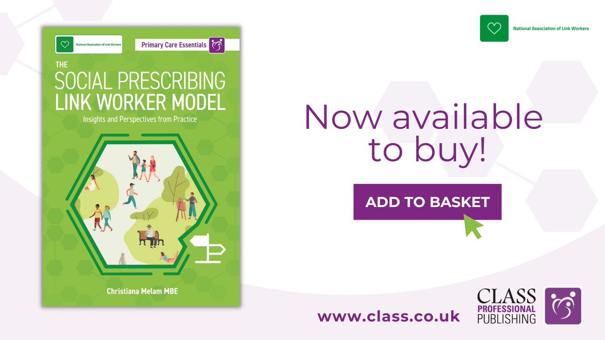 The Social Prescribing Link Worker Model, by Christiana Melam, is now AVAILABLE TO BUY!👏

This #book is the first of its kind for #LinkWorkers across the UK, packed with case studies, insights and perspectives and is your essential guide to the profession's complexities and