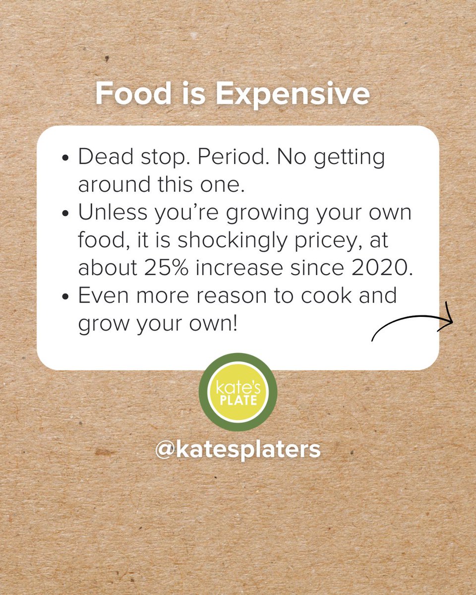 KatesPlaters's tweet photo. How we think about, acquire, and prepare food changes over time. The pandemic accelerated tech changes to our food culture. Here are 4 new norms. 

1️⃣ Grocery shopping is done online. 
2️⃣ Meal planning services exist!
3️⃣ Food is expensive.
4️⃣ Family members are more independent. https://t.co/D9YtJ2dqSk