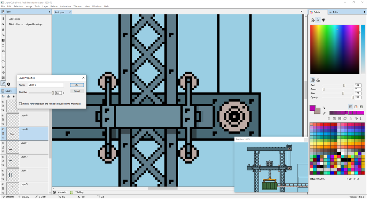 isometric_8's tweet photo. If you are looking to replace Photoshop as your pixel art editing software, Lightcube to the rescue! #pixelart #gamedev https://t.co/LMciV8m3Mn