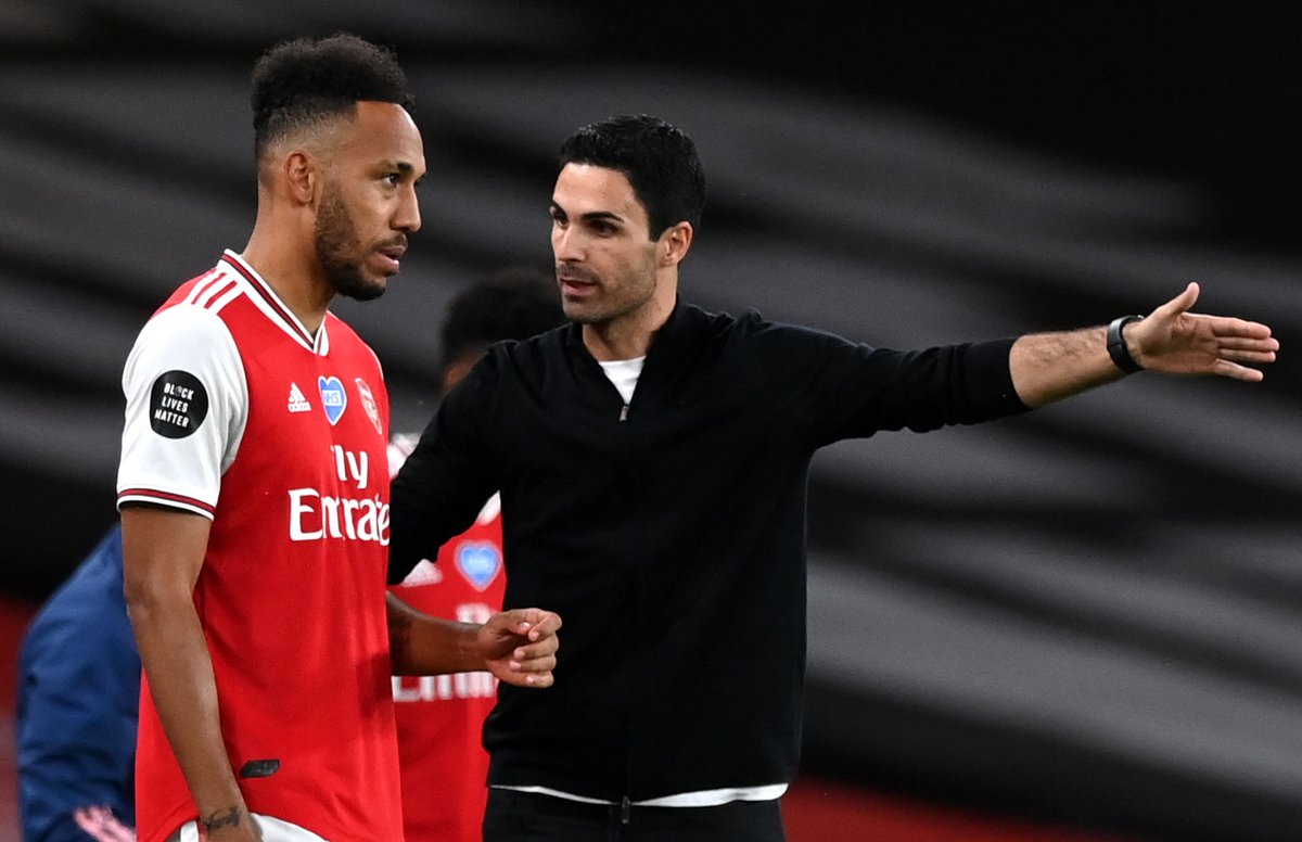 Pierre-Emerick Aubameyang breaks silence on Arsenal exit and Mikel Arteta fallout 😡 🗣 'I didn’t go partying. He knows very well the reason for my departure so at that moment I don’t understand' mirror.co.uk/sport/football…