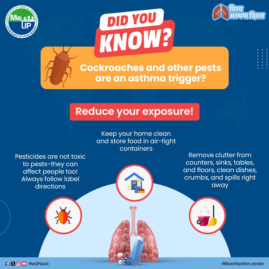 Did you know Asthma is treatable and well can be controlled? Let's raise awareness for proper asthma management and early diagnosis. Stand with us to support those affected!

#MeUP #MedicalEducation #WorldAsthmaDay #AsthamaDay #asthama #अस्थमा_दिवस #Healthcare #Awareness