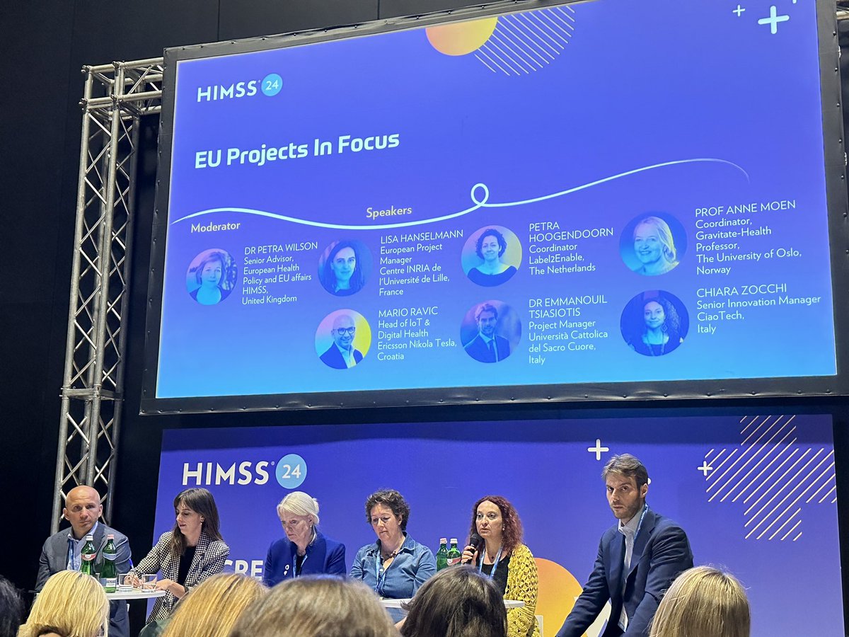 Label2Enable (@label2e) on Twitter photo Coordinator <a href="/PetraHoogendoo2/">Petra Hoogendoorn</a> presenting #Label2Enable at the EU Projects in Focus session at #HIMSS24Europe.
Live right now: A panel discussion reflecting on challenges, lessons learned and the common threads between the projects. Coordinator <a href="/PetraHoogendoo2/">Petra Hoogendoorn</a> presenting #Label2Enable at the EU Projects in Focus session at #HIMSS24Europe.
Live right now: A panel discussion reflecting on challenges, lessons learned and the common threads between the projects.