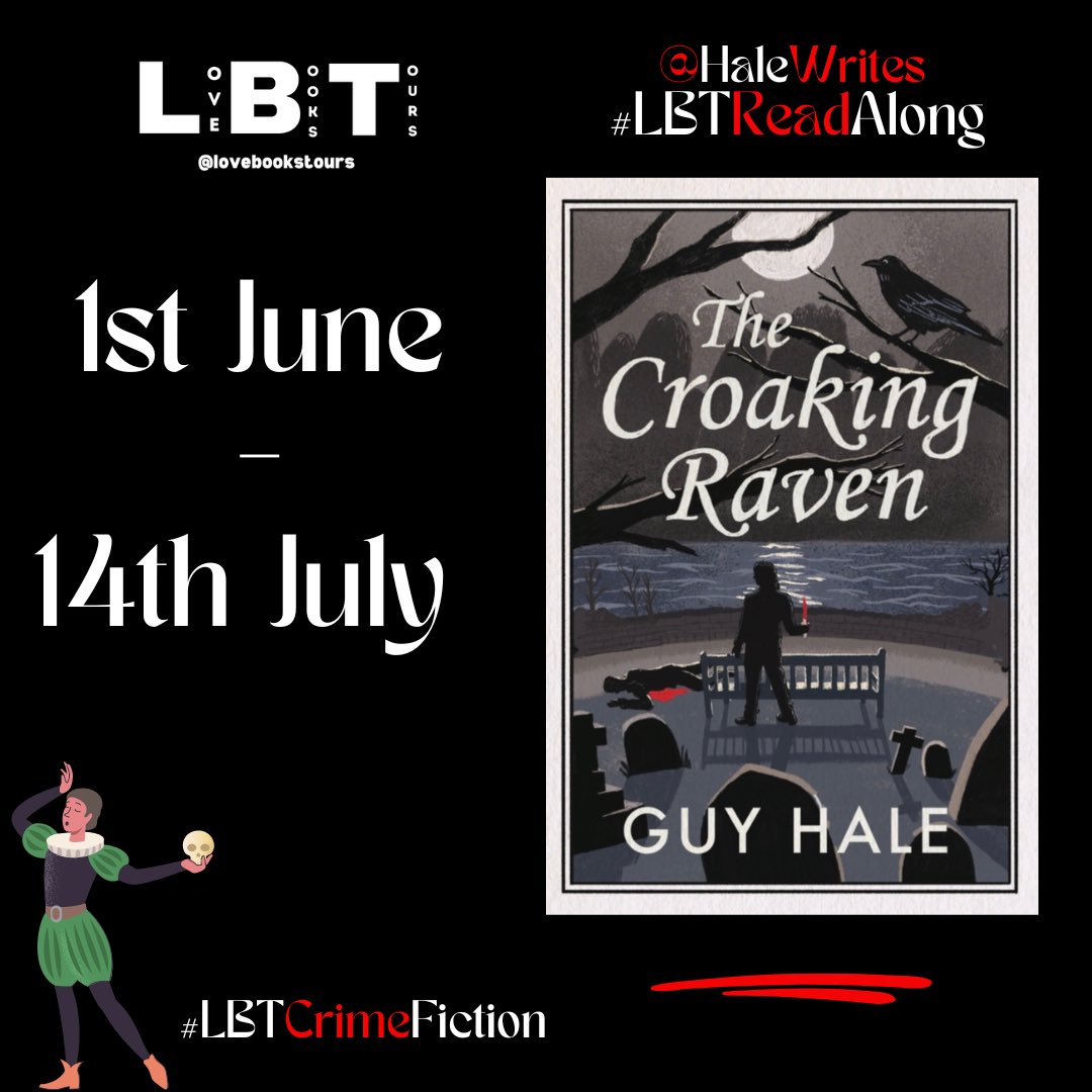 The Croaking Raven by Guy Hale read-along starts very soon. Loving the book so far . @HaleWrites @lovebookstours  @KellyALacey  @lovebookstours   #LBTCrew #BookX