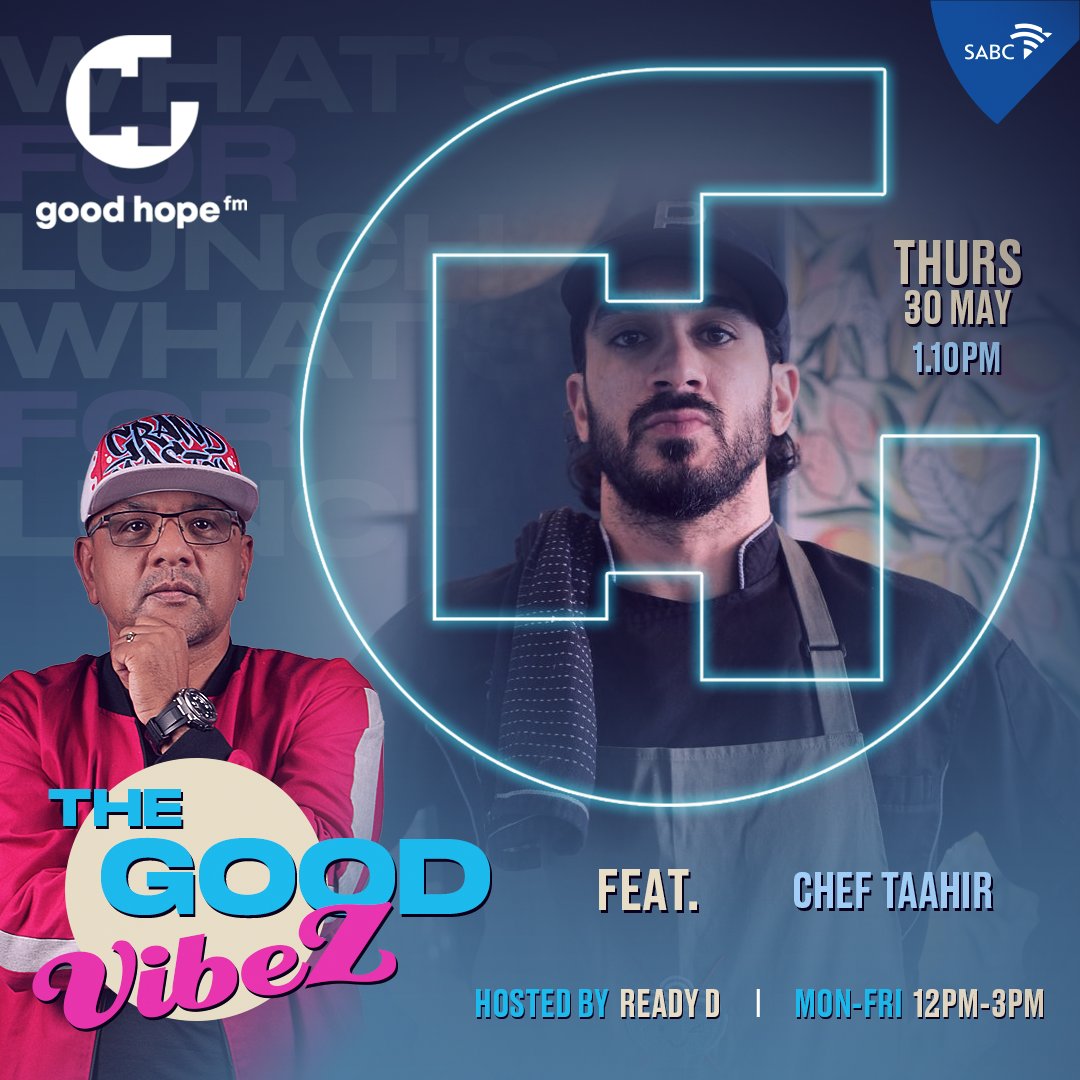 Get ready to tantalize your taste buds! 🍽️✨ 

Join the vibez  as #TheWokBar visits #TheGoodVibez with @DJReadyD for yet another mouthwatering episode of #WhatsforLunch 😋 

Don't miss out on these delicious Vibez! 🔥 

#CapeTownsOriginal