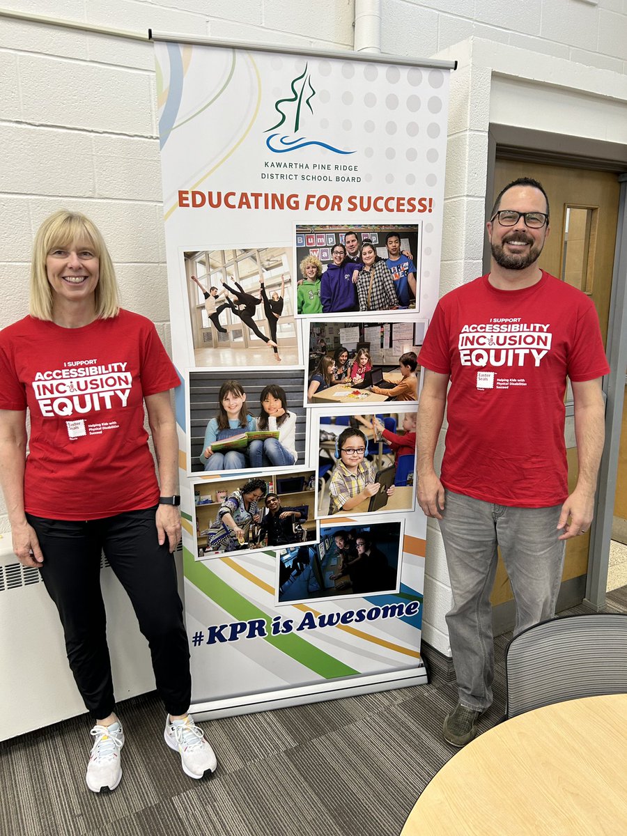 May 29th #RedShirtDay of Action for #AccessibilityandInclusion!   <a href="/kprschools/">KPRDSB</a> Special Education Services pledge our commitment to continually work towards creating conditions for greater accessibility &amp; inclusion for Canadians living with disabilities. <a href="/EasterSealsON/">Easter Seals Ontario</a>