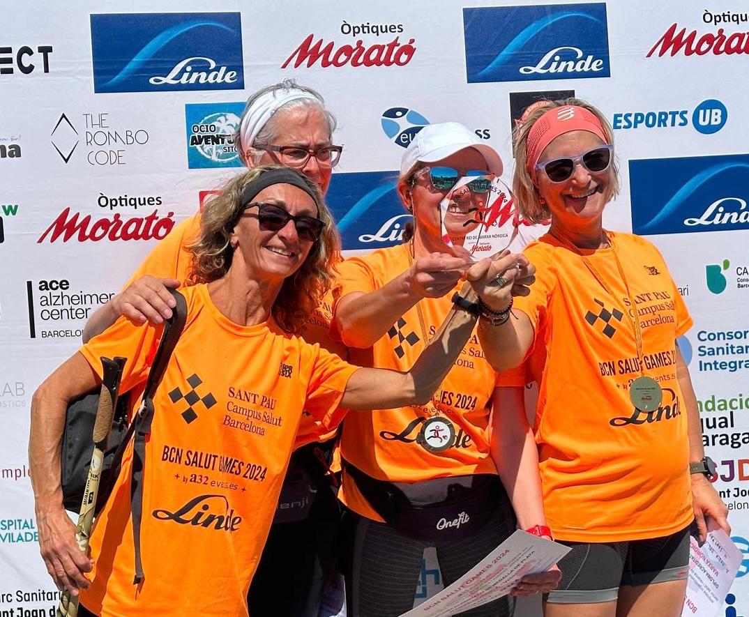 Direcció Infermera Hospital de Sant Pau (@infermeriaspau) on Twitter photo Les nostres companyes:
Carme Roig
Teresa Espelt
Marisa Palmieri
Montse Perez Francisco
Guanyadores en la BCN Salut Games en marxa nòrdica. Aquest grup d' #infermeres de <a href="/HospitalSantPau/">Sant Pau - Campus Salut Barcelona</a> varen guanyar el primer premi! Moltes felicitats! Les nostres companyes:
Carme Roig
Teresa Espelt
Marisa Palmieri
Montse Perez Francisco
Guanyadores en la BCN Salut Games en marxa nòrdica. Aquest grup d' #infermeres de <a href="/HospitalSantPau/">Sant Pau - Campus Salut Barcelona</a> varen guanyar el primer premi! Moltes felicitats!
