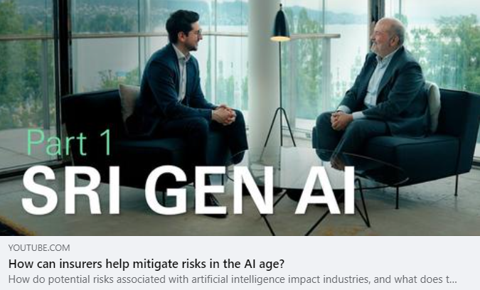 I visited Swiss Re's Zurich HQ and discussed the future of generative AI in insurance with Onur Yildirim.

Stay tuned for the second part to explore how the industry tackles these challenges.

Here is the video &gt; youtu.be/LDnsqsg28GY

Paid partnership with <a href="/SwissRe/">Swiss Re</a>.

#AI