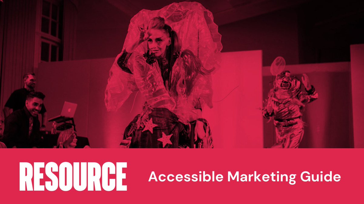 Did you know that 23% of the working-age population is disabled? We’ve gathered our top tips to help arts organisations make their marketing more accessible, in partnership with @amadigital. 🔗 Download our new Accessible Marketing guide here: bit.ly/3PGK2ZC