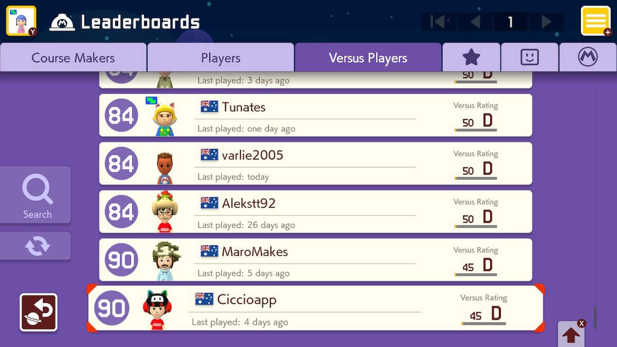 MaxArcader's tweet photo. Oceania leaderboard in 2024 - welcome to single page society #SuperMarioMaker2 https://t.co/hA0aYc4PIZ