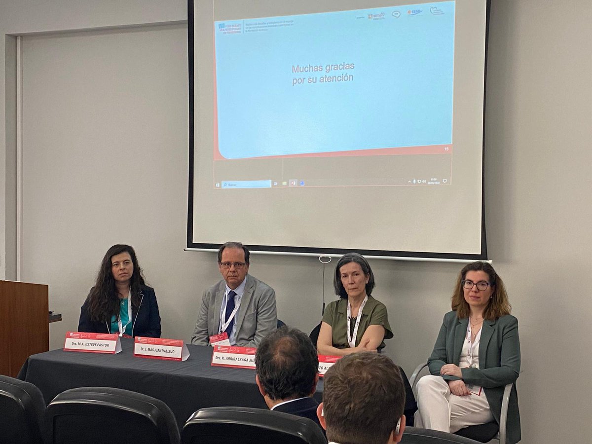 #ForoTrombosis 🎤❓¡Es hora del debate y las preguntas! Centrándonos en el manejo del tratamiento anticoagulante en la fibrilación auricular.

👩‍⚕️Dra. María Asunción Esteve <a href="/MariAsuncardio/">Mari Asun Esteve Pastor</a> 
👨‍⚕️Dr. Jaime Masjuan Vallejo <a href="/MasjuanJaime/">Jaime Masjuan</a>  
👩‍⚕️Dra. Karmele Arribalzaga
👨‍⚕️Dra. Ana Lorenzo
