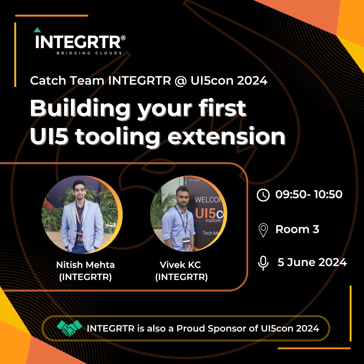 nitish_mehta's tweet image. Excited to be back at UI5con once again. And this year, both as a presenter and sponsor :)

If you&apos;re attending #UI5con 2024 , join us right after the keynote as we share about the power of UI5 tooling &amp;amp; help you customise it for your engineering team.

#UI5 #Fiori #INTEGRTR