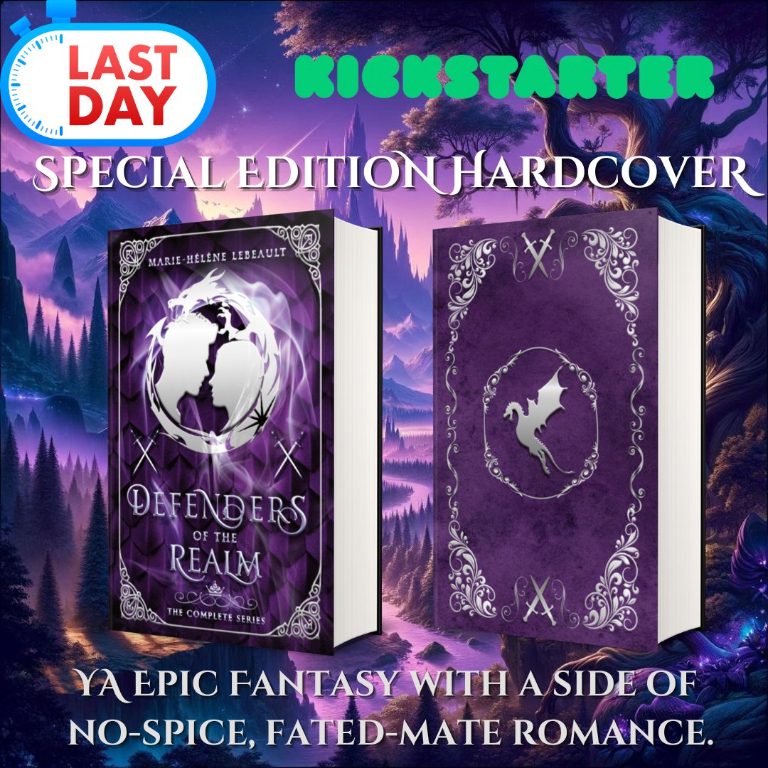 Defenders of the Realm
Special Edition Hardcover
Kickstarter ENDING TODAY
kickstarter.com/projects/mhleb…
#epicfantasy #specialedition #hardcover #fantasyromance #nospice #yafantasy #collectorsedition #deluxeedition