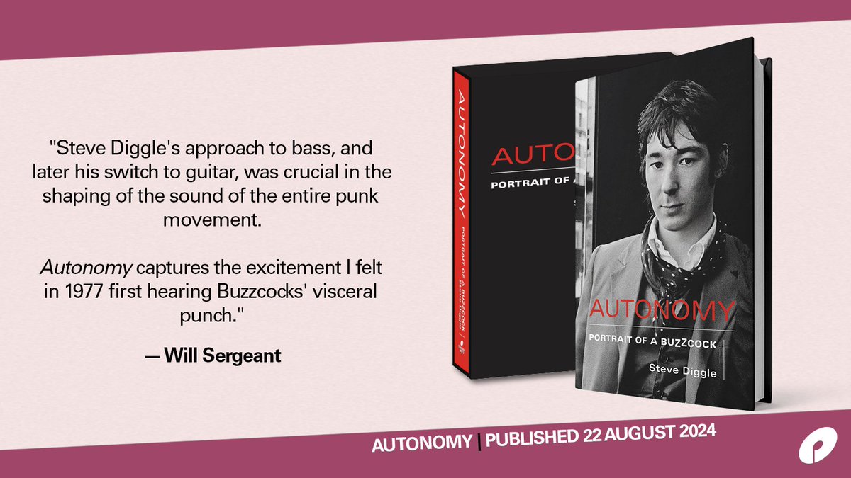 Announcing AUTONOMY - memoir of @steveediggle and the definitive history of @Buzzcocks Autonomy comes in a hardback edition as well as a limited deluxe edition. The UK book launch will take place on publication day Aug 22 at @roughtradeeast! More info🔗found.ee/autonomy
