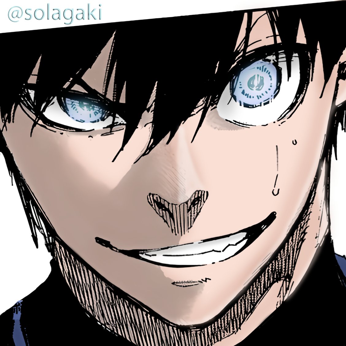 solagaki's tweet photo. simple isagi coloring https://t.co/rcvlYRp5J1