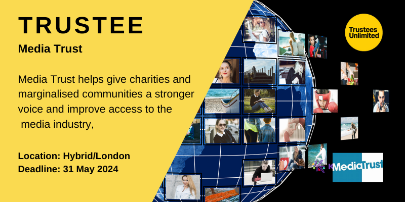 **DEADLINE APPROACHING** **TRUSTEE OPPORTUNITY** #MediaTrust Deadline: 31 May 2024 More info: ow.ly/qvSk50RzyIq #Governance #CharityTrustee #TrusteeRole #Trustee #GoodGovernance #Charity #CharityRole #CharityJob #Trustee #BoardMember #Nonprofit