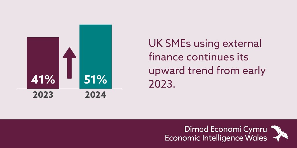 Economic Intelligence Wales’ latest quarterly report analyses the different finance products used by SMEs. Read the full report to learn more about the continued rise in SMEs using finance: ow.ly/NZYG50RQYZf @ons @bangor_business @erc_uk @cardiffuni