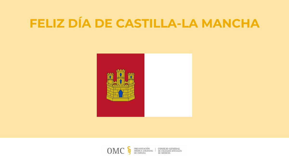 🗓 Hoy, 3️⃣1️⃣ de mayo, es el Día de Castilla-La Mancha 👏 Desde el CGCOM agradecemos la labor que realizan los colegios de médicos de Albacete, Ciudad Real, Cuenca, Guadalajara y Toledo @COMAlbacete @ColegioMedCReal @ICOMCUENCA @comguada @icomtoledo