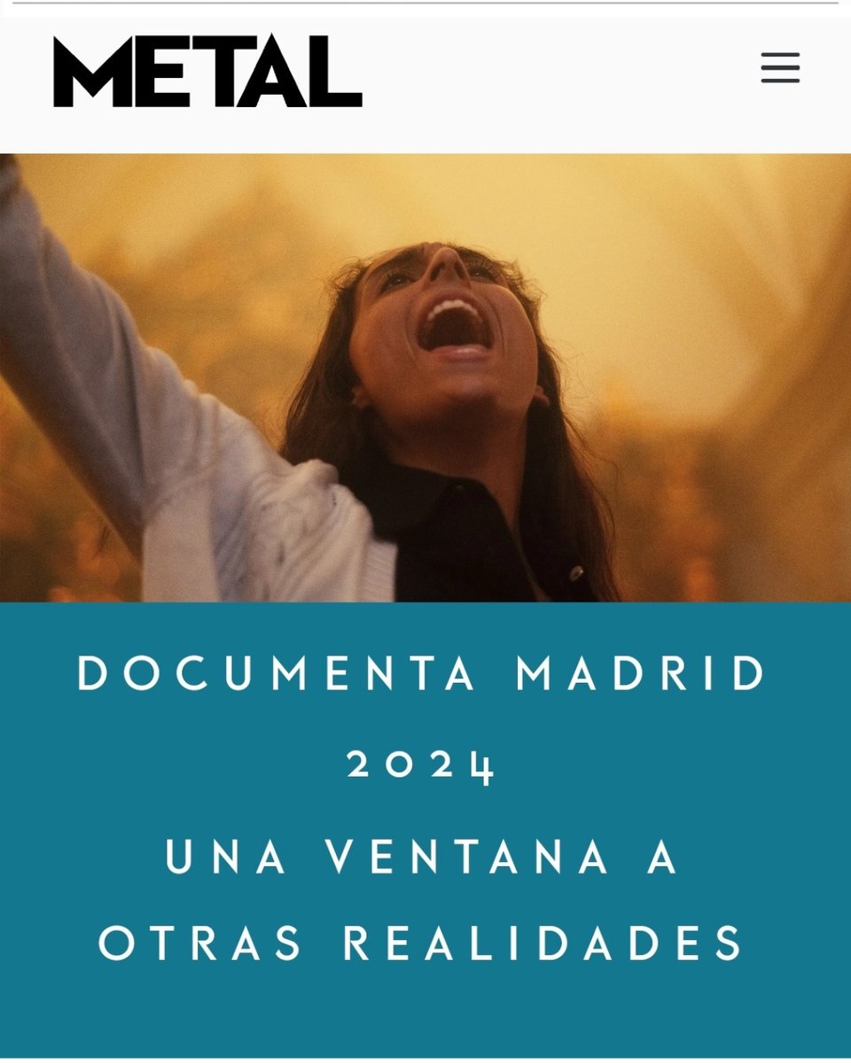 📰Cortos, largos, de corte más experimental, otros más narrativos…  @DocumentaMadrid ofrece en @CinetecaMadrid una programación con historias de no ficción para descubrir. Más, vía @Metal_Magazine👇 metalmagazine.eu/post/documenta… ¡Estáis invitados(as) a disfrutarlo en #MataderoMadrid!