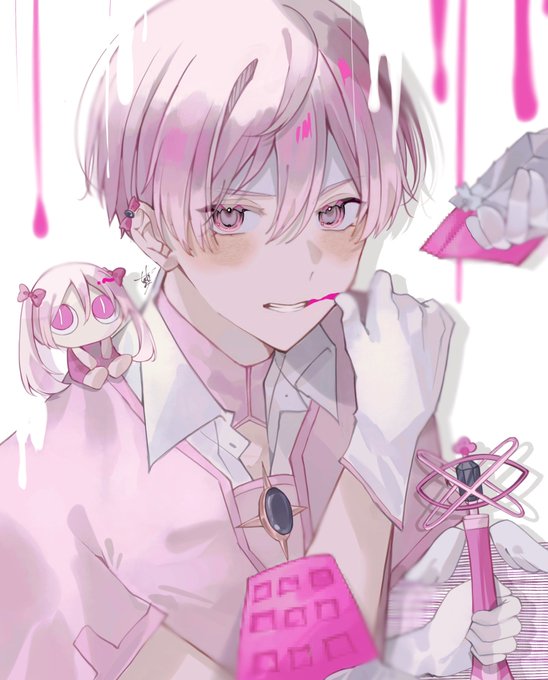 「holding pink theme」 illustration images(Latest)