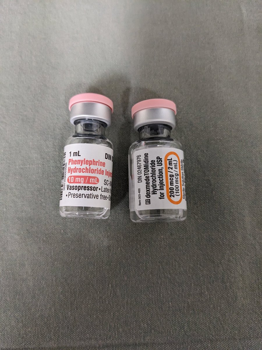 Look alike vials with *somewhat opposite #CVS effects! 'Check Twice, and then Again' #DrugSafety #Labelling #Anesthesia @APSForg @CASUpdate @ON_Anesthesia