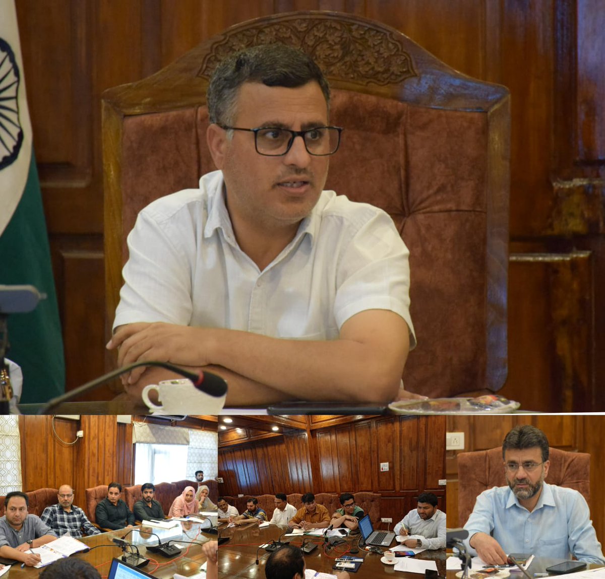 DC Bandipora, Shakeel Ur Rahman reviews functioning of the Revenue Department Reduce pendency within PSGA Act, initiate strict action against encroachers of state land: DC to Revenue Officers @diprjk @dcbandipora